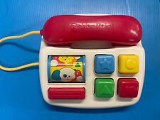 Usado, Teléfono vintage Fisher Price Buttons N' Bells #1160 juguete teléfono 1991 juguete para niños pequeños segunda mano  Embacar hacia Argentina