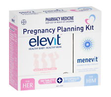 Elevit 100 tabletas y Menevit 30 cápsulas kit de planificación del embarazo suministro combinado segunda mano  Embacar hacia Argentina