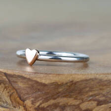 Copper Heart Ring 925 Sterling Silver Handmade Women Jewelry Gift For Her AM-145 for sale  Shipping to South Africa