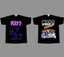 Camiseta preta nova desmascarada Kiss Creatures of the Night, usado comprar usado  Enviando para Brazil