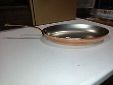 Mauviel M'150B 1.5mm Copper Oval Pan With Brass Handle, 11.8 x 7.9-In for sale  Shipping to South Africa