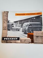 Catalogue brochure publicitaire PEUGEOT D4B / 403 B8 pick-up baché 1963  d'occasion  Arras