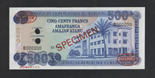 Burundi banknote specimen for sale  New York