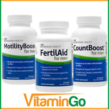 Used, Fairhaven Health FertilAid for Men, MotilityBoost and CountBoost Combo Bundle  for sale  Shipping to South Africa