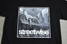 CAMISA STREETWISE Downtown Los Angeles CA Bridge tamanho G LA Street Wear algodão preto comprar usado  Enviando para Brazil