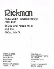 Rickman mk3 mk4 for sale  Soquel