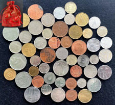 Lote de monedas extranjeras mundiales monedas antiguas sin buscar en una bolsa en su mayoría monedas europeas, usado segunda mano  Embacar hacia Argentina