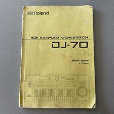 Estação de trabalho de amostragem Roland / Boss DJ-70 livro manual original do proprietário comprar usado  Enviando para Brazil