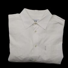Camisa masculina Armani Exchange grande branca com botões manga comprida ponta, usado comprar usado  Enviando para Brazil