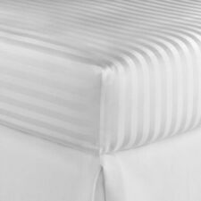 Lençol listrado branco 400tc 100% algodão egípcio extra profundo todo tamanho comprar usado  Enviando para Brazil