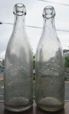 Pair Clear Daniel J. Toohey 2nd & Thurlow Chester PA Blob Top Beer Bottle 1 Bid for sale  Shipping to South Africa
