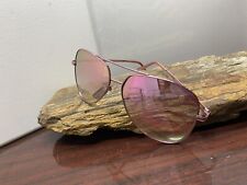 Óculos de sol retrô armação rosa e lente espelhada aviador NS comprar usado  Enviando para Brazil