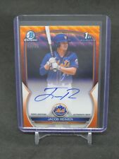 2023 BOWMAN CHROME JACOB REIMER ORANGE WAVE REFRACTOR AUTO /25 METS JG3 for sale  Shipping to South Africa