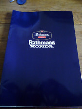 Honda rothmans racing for sale  FRODSHAM