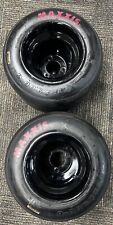 Rodas de alumínio pretas e pneus Maxxis rosa Go Kart Racing  comprar usado  Enviando para Brazil