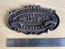 Railwayana cast iron for sale  SOLIHULL