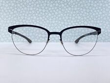 Ic! Armações de óculos Berlin feminino olho de gato preto oval The Ingenue médio comprar usado  Enviando para Brazil