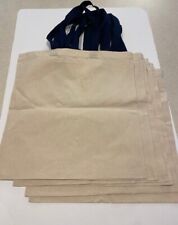 Lote de 6 sacolas tote de pano de lona lisa tecido manipulado Port Authority artesãos comprar usado  Enviando para Brazil