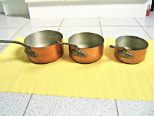 Série casseroles cuivre d'occasion  Fleury-les-Aubrais