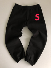 Supreme S Logo sweatpants FW19 Black Medium pants Joggers jogging bottoms track for sale  Shipping to South Africa