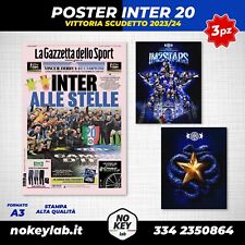 Inter poster gazzetta usato  Campagna