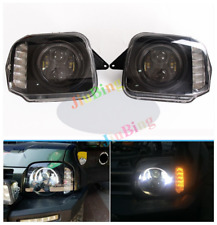 Luzes de cabeça projetor olho de anjo LED DRL para Suzuki Jimny JB23/JB33/JB43/JB53 07+ comprar usado  Enviando para Brazil
