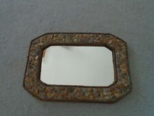 Used, Solid Wood, Twig & Stone Framed Rustic Rock  Art Deco Wall Mirror  for sale  Shipping to South Africa