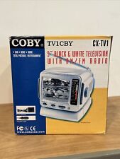 COBY CX-TV1 5” Black & White Television With AM/FM Radio (Brand New) for sale  Shipping to South Africa