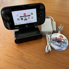 Nintendo Wii U 32GB Black Console Gamepad Bundle With Mario Kart 8 Tested Works for sale  Shipping to South Africa