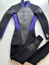 O'Neill WOMEN'S BACK ZIP WETSUIT Size 4 Black Surf Hawaii Full Body 1218 Purple for sale  Shipping to South Africa