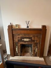 Tiled fireplace wooden for sale  KENILWORTH