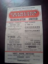Manchester united charlton for sale  WINSFORD
