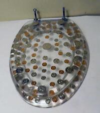 VINTAGE 1960S COIN FILLED LUCITE TOILET SEAT - UNIQUE NOVELTY ITEM for sale  Shipping to South Africa