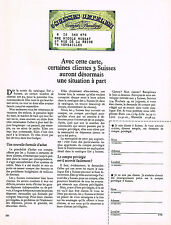 PUBLICITE  1969   CARTE 3 SUISSES CETELEM comprar usado  Enviando para Brazil