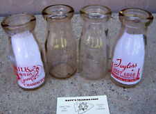 ARDEN TAYLOR Dairy HALF PINT Milk Bottle LOT ~ for sale  Shipping to Canada