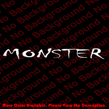 Monster vinyl decal for sale  Elk Grove