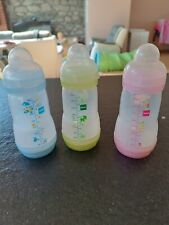 (Lot of 3) Mam Anti-Colic/Reflux Bottle 260ml 6-18 Months 260ml Baby, used for sale  Shipping to South Africa
