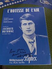 Autographe jacques dutronc d'occasion  Metz-