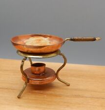 Used, OOAK Peach Crepes in Getzan Copper Chafing Dish Artisan Dollhouse Miniature 1:12 for sale  Shipping to South Africa