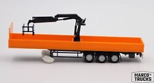 Guindaste de carga Herpa plataforma trailer 3a laranja mit de 316088 1:87 /HN2432-3, usado comprar usado  Enviando para Brazil