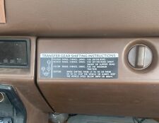 Used, Toyota Pickup/ 4Runner Transfer Instructions Decal 1984 1985 1986 1987 1988 1989 for sale  Shipping to South Africa