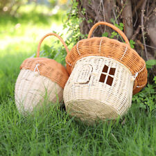 Handmade Rattan Mushroom Basket Handbag Woven Kids Organizer Desktop Decorations for sale  Shipping to South Africa