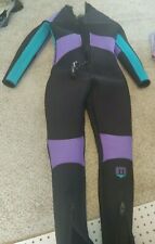 Mares Women's Reef  She Dives Full Wetsuit 6 Black Purple Green for sale  Shipping to South Africa
