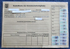 Alte fdgb kontrollkarte gebraucht kaufen  Seebad Heringsdorf