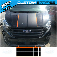 Ford Transit Custom Van Sport (2 Colour) Bonnet Stripes Graphics Decals for sale  Shipping to South Africa