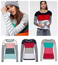Ladies Kangeroos Knitted Crew Neck Jumper Sweater Designer Stripe Knit Winter for sale  Shipping to South Africa