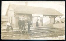 EVERETT Ontario 1900s Train Station. Real Photo Postcard for sale  Shipping to South Africa