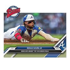 Ronald Acuna Jr. Braves 10th All-Time Steals 2024 MLB TOPPS NOW Card 103 Presale for sale  Shipping to South Africa