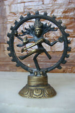 Antique Bronze Carved Hindu Lord Shiva Nataraja Lord Of Dance Figure Statue no.7 for sale  Shipping to Canada