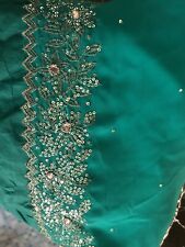 Meters green sari for sale  HIGH WYCOMBE
